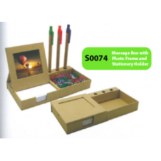 Message Box With Photo Frame and Stationary Holder